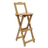 Bamboo Foldable Tall Chair