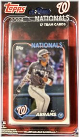 Washington Nationals 2024 Topps Factory Sealed Team Set - Jose Ferrer Rookie Card
