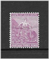 Red Violet Cape Stamp - 1898 Issue