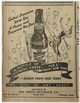 Central Royal Six Beer - 1936 New Year Newspaper Ad