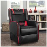 Arctic Comfort Recliner: Vibratory Ergonomic Lounge Chair in PU Leather