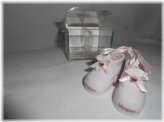 Cherished Memories Miniature Pink Baby Shoes by Megan Russ Berrie