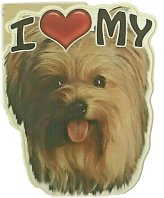 Yorkie Love Decals