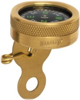 Brass Pin-On Compass for Outdoor Adventures