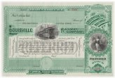 Louisville Railway Railroad Stock Certificate Trio