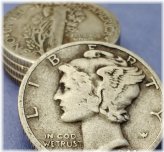 Silver Mercury Dime Set
