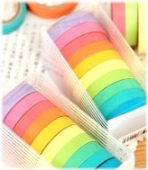 Rainbow Writable Masking Tape Set