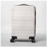 Tan Spinner Suitcase