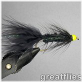 Black Chartreuse Bead Head Woolly Bugger Assortment