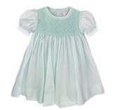 Mint Green Smocked Lace Dress with Bloomers
