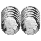 Bison Bullion: 10-Pack of 1 oz .999 Fine Silver Rounds