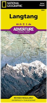 Langtang Adventure Map by National Geographic