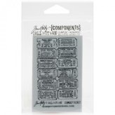 Vintage Ticket Cling Stamp by Tim Holtz Components Collection