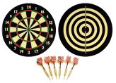 Flag Checkers Dart Set with Brass Darts - 16.5 inches