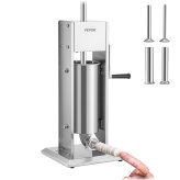 Vertical Meat Press - 5L Stainless Steel Sausage Stuffer