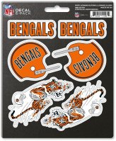 Bengals Retro Logo Decal Sticker Set