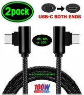 Twist Charge Duo: Fast Charging 90 Degree USB-C Cable Set