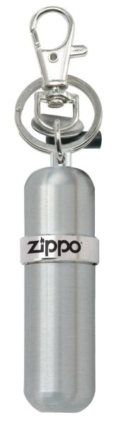 Polished Silver Zippo Fuel Canister with Key Ring