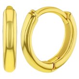 Golden Huggie Hoops for Little Ones