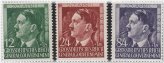 WWII Hitler Stamp Set from General Government, 1944