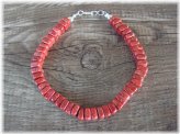 Coral Stone Square Bracelet by Doreen Jake