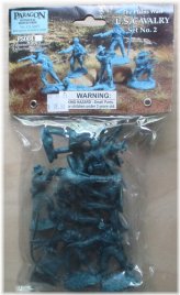 Blue Cavalry Brigade - 12 Medium Figures Set