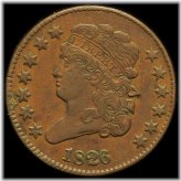 Copper Classic 1826 Half Cent