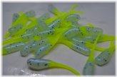 Stinger Shad Grub Pack - Monkey Milk & Chartreuse