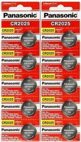 Long-Lasting Power Pack: Panasonic CR2025 Lithium Coin Batteries (10-Pack)