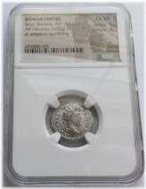 Severus Denarius 193-211 AD, NGC Certified