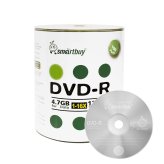 Smartbuy Logo Top DVD-R Discs (16X, 4.7GB, Non-Printable) - Pack of 100