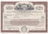 Vintage Fiberglass Investment Certificate