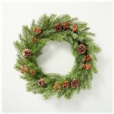 Festive Pinecone Winter Wreath