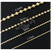 Gold Plated Ball Chain Necklace