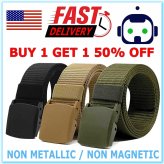 Nylon Tactical Belt with Cam Buckle for Men