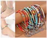 Rainbow Threaded Anklets