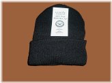 Black Wool Military Watch Cap