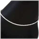 Fluttering Silver Butterfly Anklet in Multiple Sizes