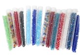 Colorful Glass Bicone Bead Assortment