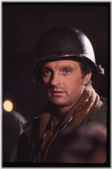 Vintage Alan Alda Close-Up in Army Helmet