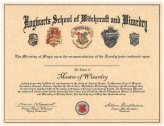 Wizarding Achievement Diploma Prop/Replica