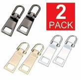 Fix-It Zipper Kit: Replacement Pull Tabs for Heavy-Duty #5 Zippers (2-Pack)