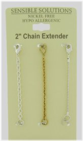 NICKEL-FREE CHAIN EXTENDER SET: ADD 2 INCHES TO YOUR FAVOR