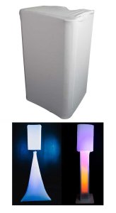 Rockville White 8" Slip Cover Scrim