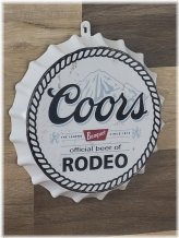 Bronco Brew Bottle Cap Metal Sign