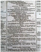 The Black Crook 1866 Broadway Musical Newspaper Advertisement