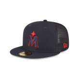 Twins Batting Practice Fitted Hat - Dark Navy