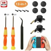 Game Console Repair Kit with 12 Essential Screwdriver Tools for Nintendo Switch and Lite