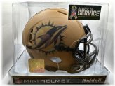 Dolphins 2023 Salute To Service Autographed Mini Helmet