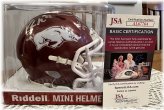 Arkansas Legends Triple Autographed Helmet